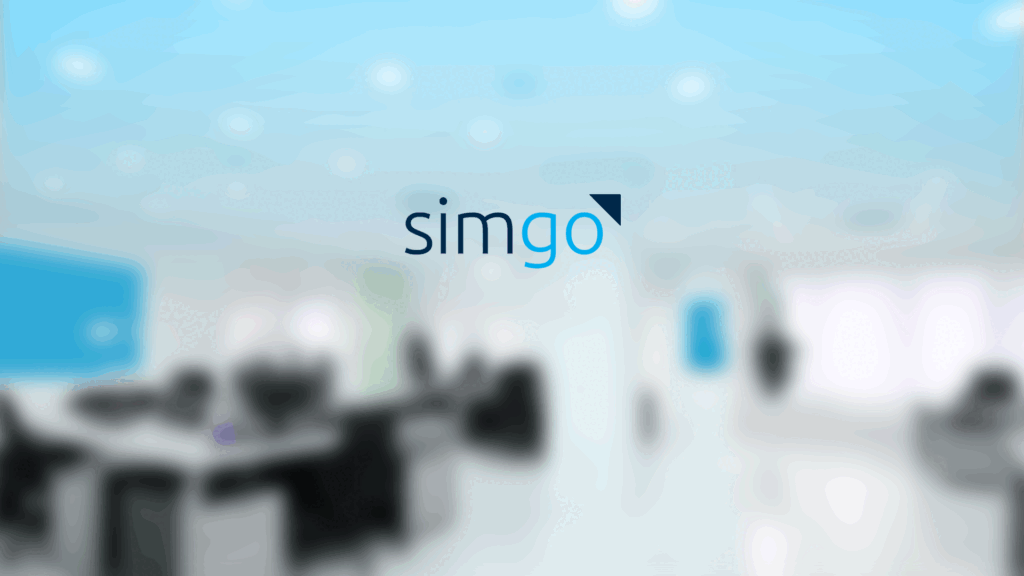 עיצוב לוגו באנימציה, המראה את היגיון בניית הלוגו בשלושה שלבים, עבור חברת סימגו | Animated logo design, showing the logic of building the logo in three stages, for Simgo